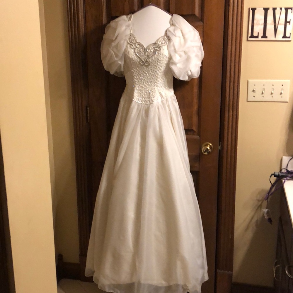 White dress full length